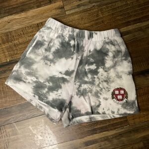 2-
2026 Gray Tie-Dye Women's Athletic Shorts-HARVARD COLLEGE EMBLEM